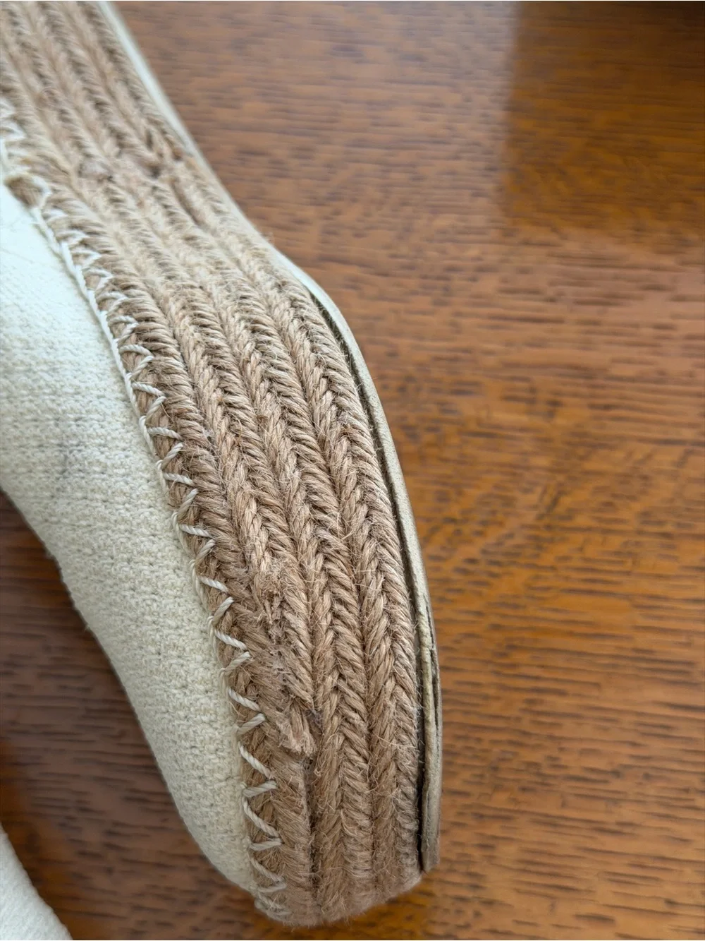 Dr School's Neutral Espadrille Slip-On Flats - Beige Canvas